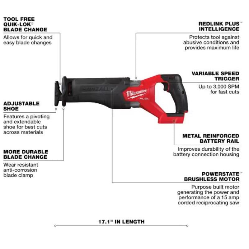 Milwaukee M18 FUEL Cordless Brushless 5 Tool Combo Kit