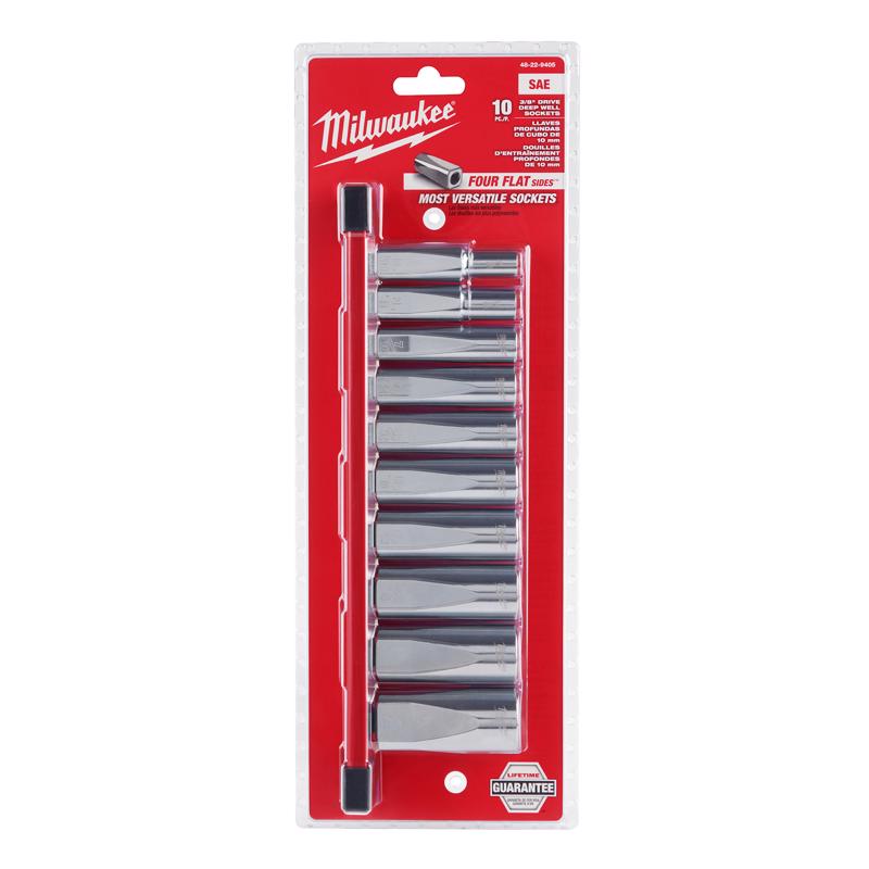 DEEP SOCKET SET SAE 10PC