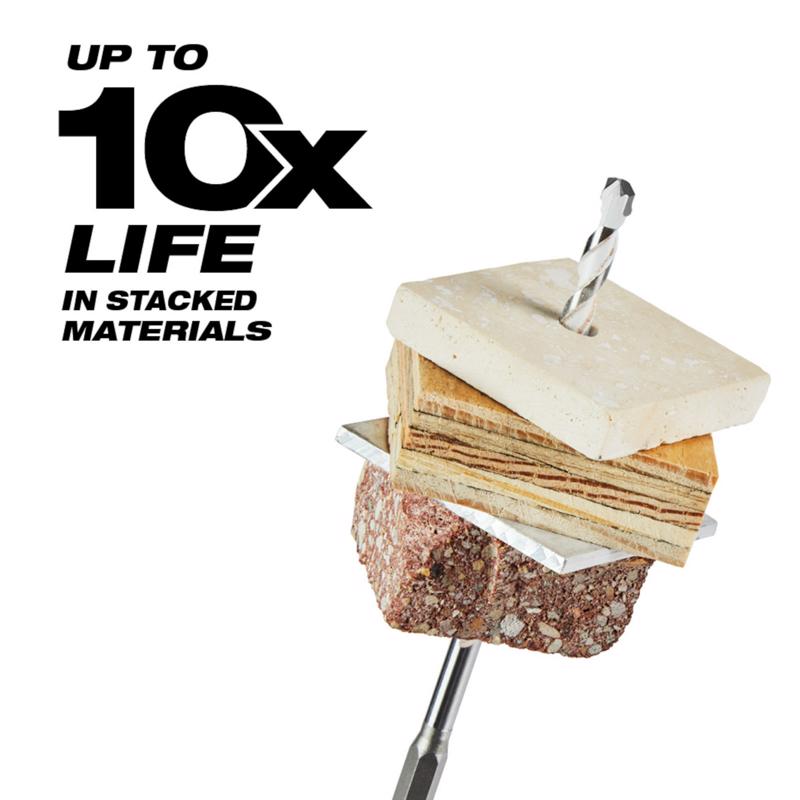 Milwaukee Shockwave 3/8 in. X 6 in. L Carbide Percussion Drill Bit Hex Shank 1 pc