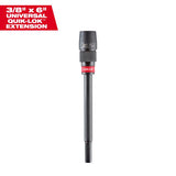 Milwaukee Quik-Lok 3/8 in. X 6 in. L Metal Extension Drill Bit 1 pk