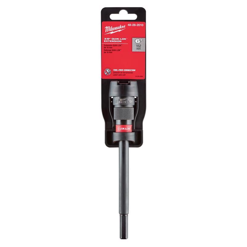 Milwaukee Quik-Lok 3/8 in. X 6 in. L Metal Extension Drill Bit 1 pk