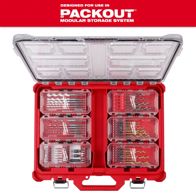 Milwaukee Shockwave Impact Duty Drill and Driver Bit Set Alloy Steel 34 pc
