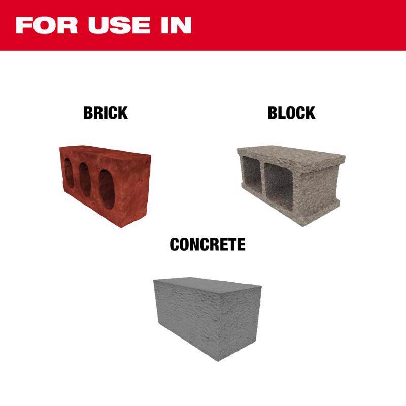 Milwaukee Sledge 1-7/8 in. X 9-1/2 in. L Forged Steel Tile Chisel Bit SDS-Plus Shank 1 pk