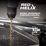 Milwaukee Red Helix 17/64 in. X 4.13 in. L Cobalt Drill Bit 3-Flat Shank 1 pk