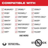 Milwaukee Open-Lok 15 pc X 3.5 in. W Titanium Oscillating Blade Set 15 pc