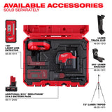 Milwaukee M12 2 beam Self Leveling Cross-Line Laser Kit 165 ft. 1 pc