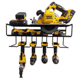 C2M 7.5 in. H X 21.5 in. W X 7.5 in. D Black Steel Wall Mount Tool Holder