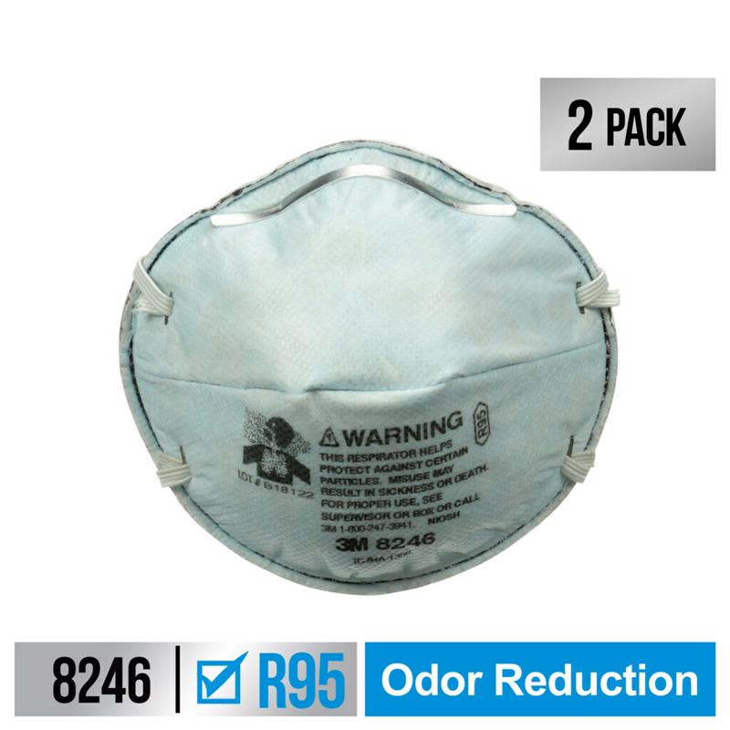 3M R95 Household Cleaner Respirator White 2 pk