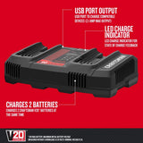 Craftsman V20 20 V Lithium-Ion Dual Battery Charger 1 pc