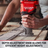 Craftsman V20 Cordless Fixed Base Router Tool Only