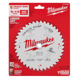 Milwaukee 6-1/2 in. D X 20 mm Tungsten Carbide Track Saw Blade 40 teeth 1 pk
