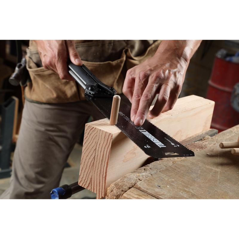 ToughBuilt 9.75 in. Steel Folding Pull Saw 17 TPI Fine 1 pc