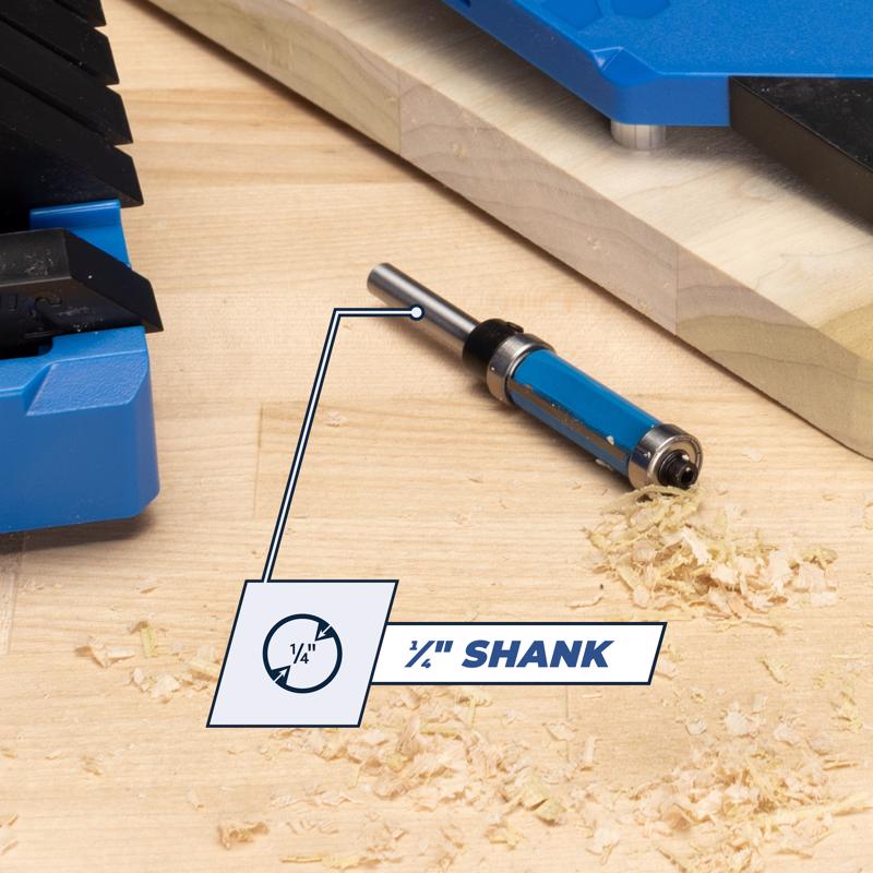 Kreg 0.5 in. D X 1-3/16 in. L Steel Flush Trim Router Bit