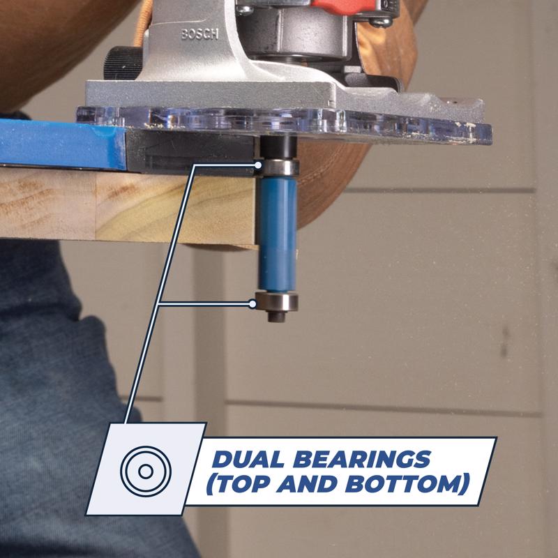 Kreg 0.5 in. D X 1-3/16 in. L Steel Flush Trim Router Bit