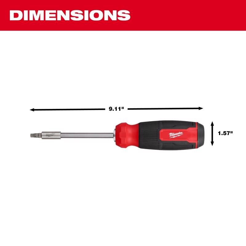 Milwaukee Torx Hex Shank 14-in-1 Multi-Bit Screwdriver 9.11 in. 1 pc