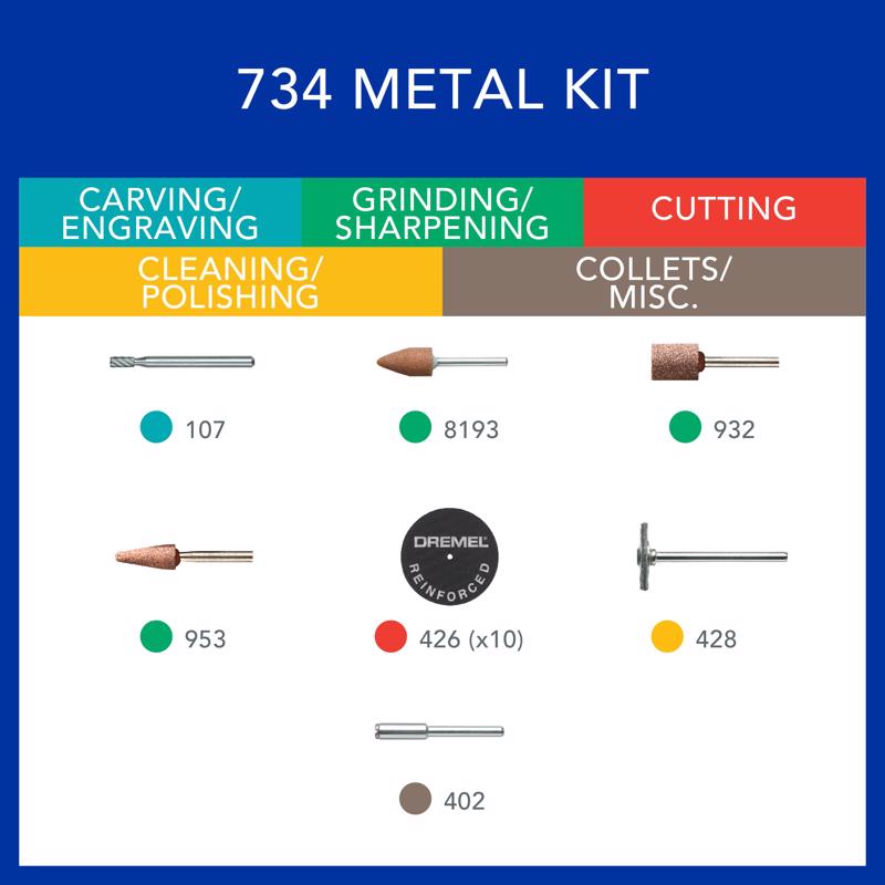 Dremel Rotary Tool Accessory Kit 1 pc