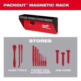 Milwaukee PACKOUT SHOP STORAGE Garage Organizer Magnetic Power Tool Holder Black/Red