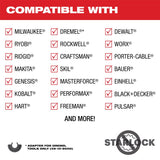 Milwaukee 3.88 in. L X 0.5 in. W Diamond Grit Open-Lok Contoured Boot Grout Removal Blade 1 pk