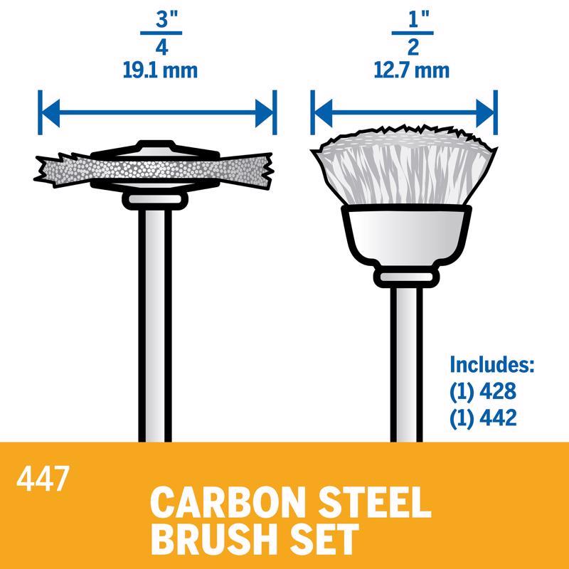 Dremel Carbon Steel Cleaning And Polishing Moto Tool Kit 2 each