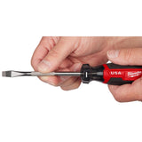 Milwaukee 1/4 in. Slotted Screwdriver 1 pk