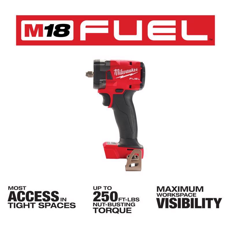 Milwaukee M18 FUEL 3/8 in. Cordless Brushless Compact Impact Wrench Tool Only