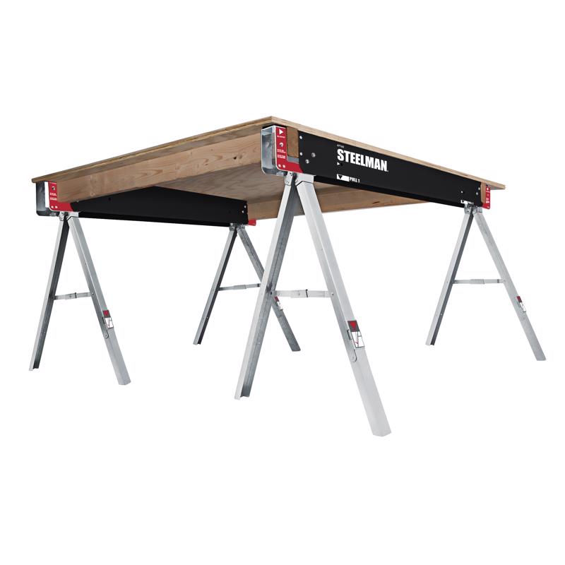 Steelman 30 in. H X 47 in. W X 22 in. D Folding Sawhorse 1100 lb. cap. 1 pc