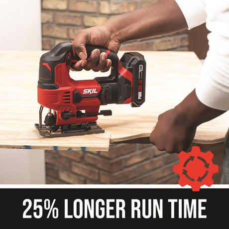 SKIL 20V PWR CORE 20 Cordless Orbital Jig Saw Kit (Battery & Charger)