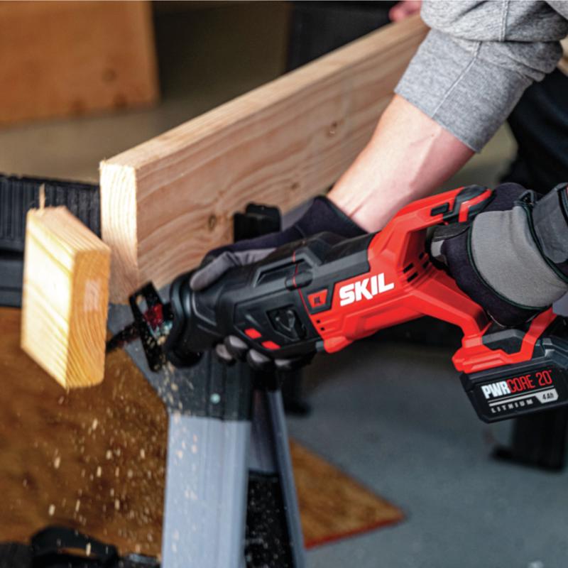 SKIL 20V PWR CORE 20 Cordless Brushless Reciprocating Saw Kit (Battery & Charger)