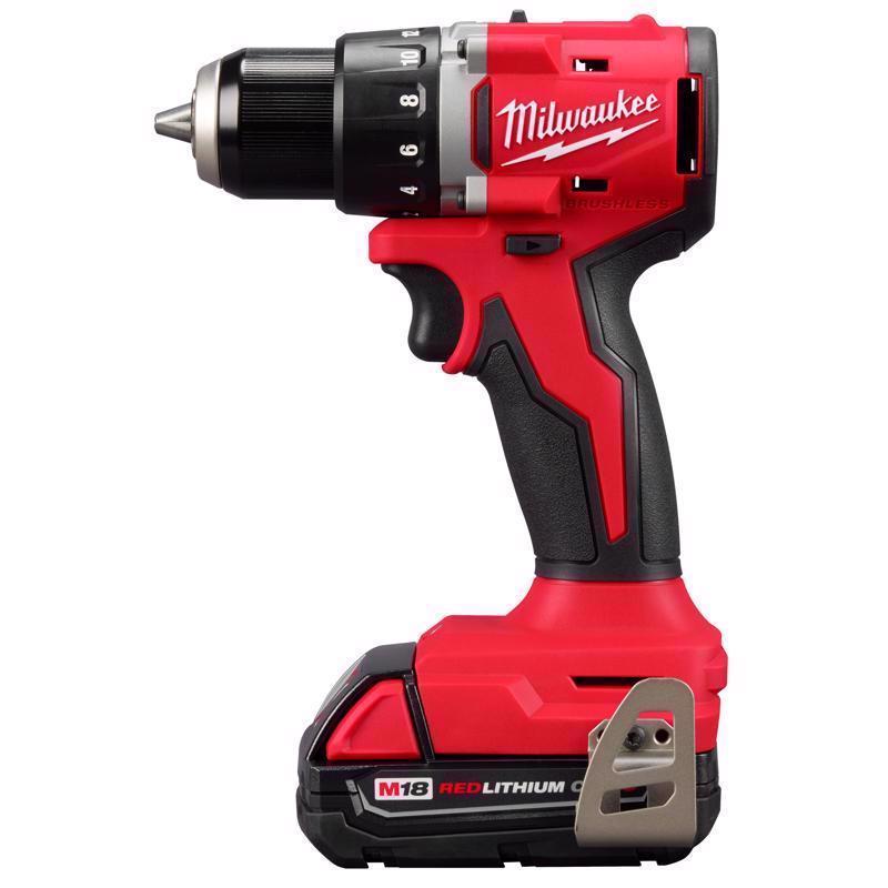 Milwaukee M18 Compact Cordless Brushless 1 Tool Drill and Driver Kit