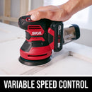 SKIL 20 PWR Core 20 Cordless Random Orbit Sander Kit (Battery & Charger)