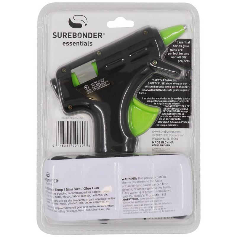 Surebonder Essentials 10 W High Temperature Mini Glue Gun 120 V