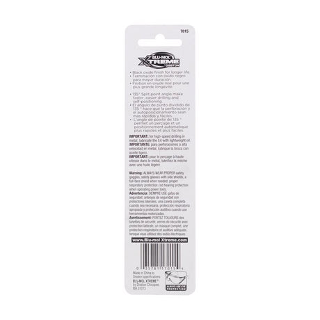 Blu-Mol Xtreme 3/8 in. High Speed Steel Drill Bit 1 pk