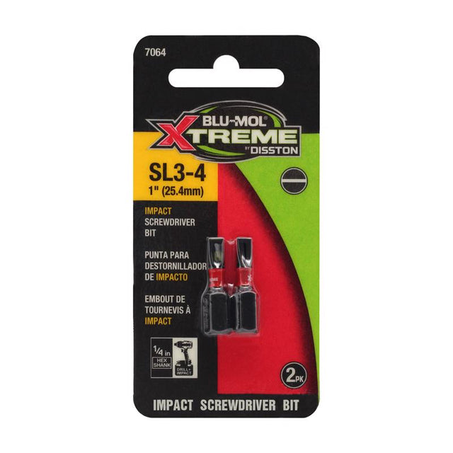 SCRWDRVR BIT SLTD 1''2PK