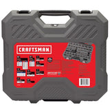 Craftsman OVERDRIVE 1/4 and 3/8 in. drive Metric/SAE 6 Point Mechanic's Tool Set 80 pc