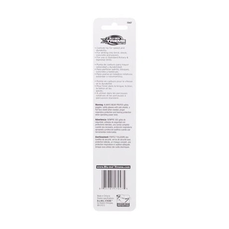 Disston Blu-Mol Xtreme 3/16 in. X 6 in. L Carbide Tipped Masonry Drill Bit Straight Shank 1 pk