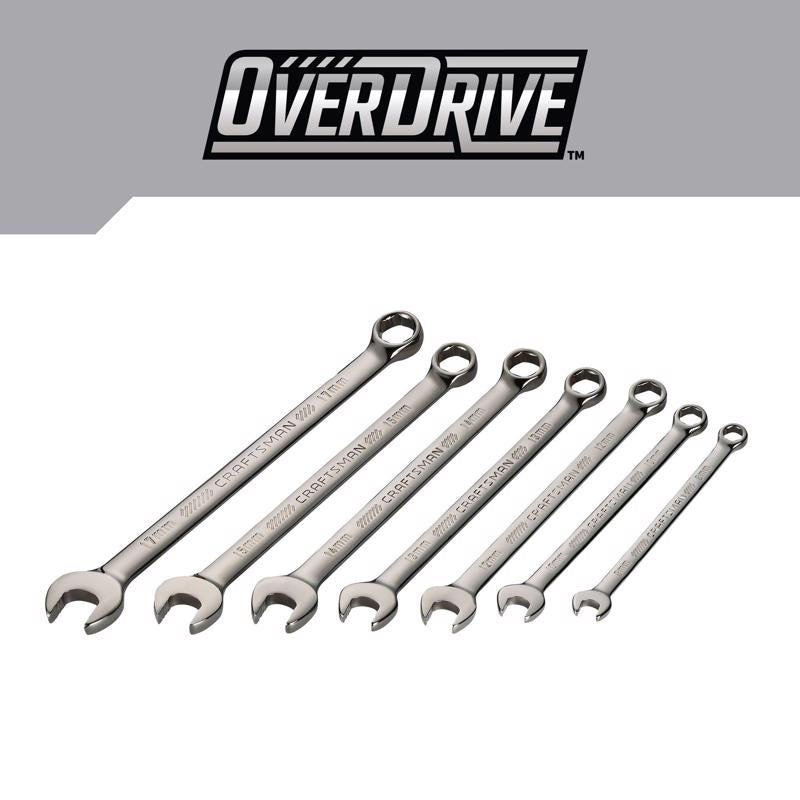 Craftsman Overdrive 6 Point SAE Wrench Set 7 pc