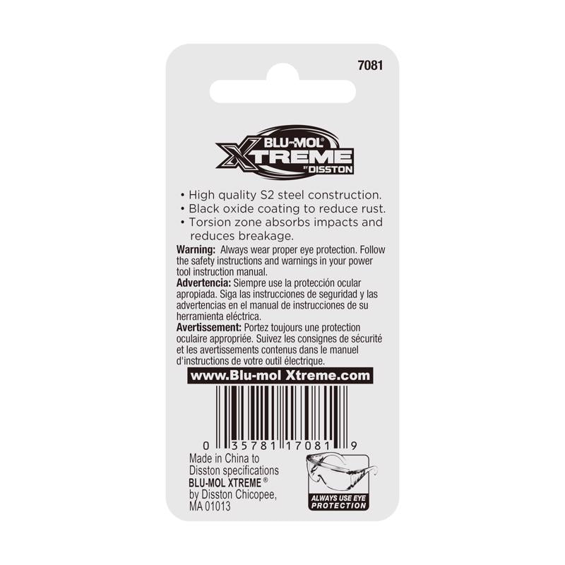 Blu-Mol Xtreme Square 1 X 2 in. L Screwdriver Bit S2 Tool Steel 2 pc
