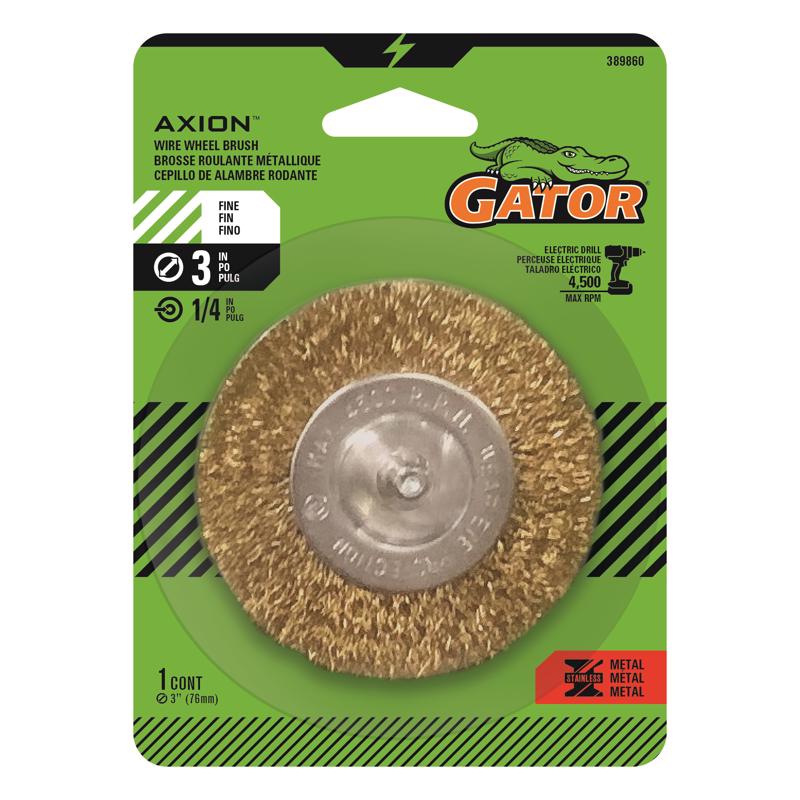 WIRE WHEEL BRUSH FINE 3"