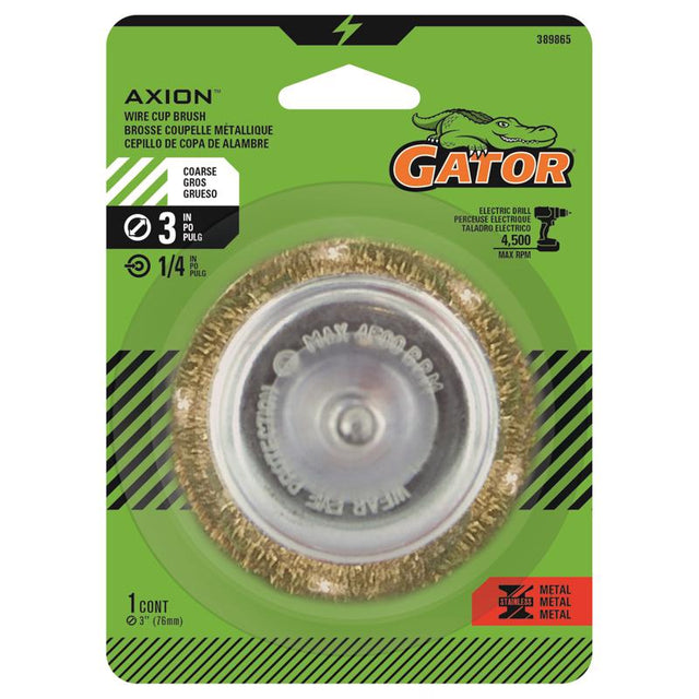WIRE CUP BRUSH CRIMPD 3"