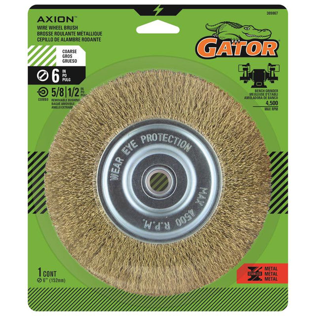 WIRE WHEEL BRUSH CORS 6"