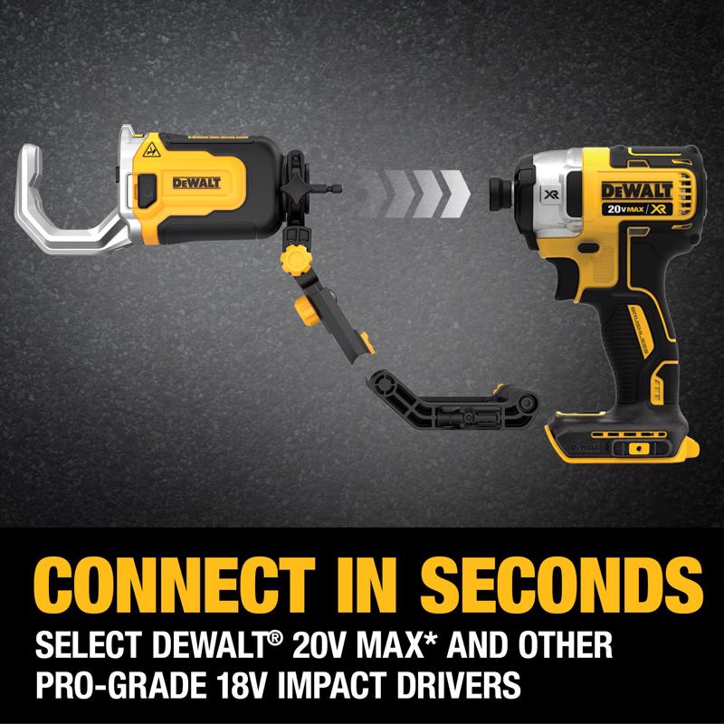 DeWalt Impact Connect 2 in. PVC/PEX Pipe Cutter Attachment Black/Yellow 1 pc