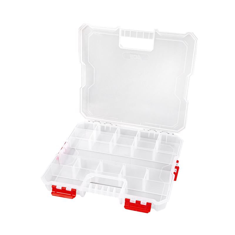 Ace 14.1 in. W X 2.05 in. H Storage Bin Plastic 18 compartments Clear