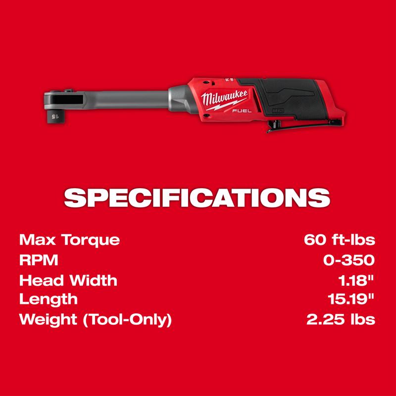 Milwaukee M12 FUEL 1/4 in. Cordless Brushless High Speed Ratchet Tool Only