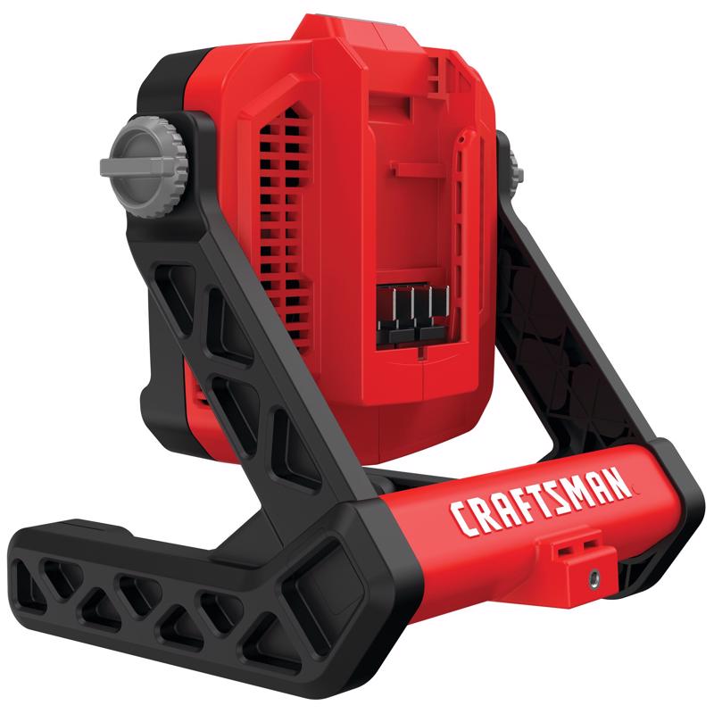 Craftsman V20 1000 lm Black/Red LED Jobsite Spotlight