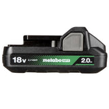 Metabo HPT 18V 2 Ah Lithium-Ion Cordless Tool Battery 1 pc