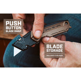 Spec Ops Folding Utility Knife Brown 2 pc