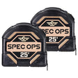 Spec Ops 3 in. L X 3.12 in. W Tape Measure 2 pk