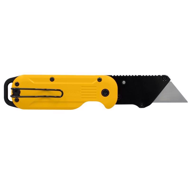 DeWalt Press and Flip Atomic Compact Utility Knife Yellow 1 pc