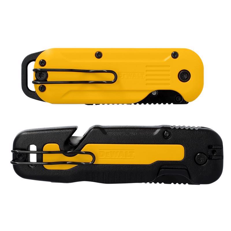 DeWalt Press and Flip Utility Knife Set Black/Yellow 2 pc