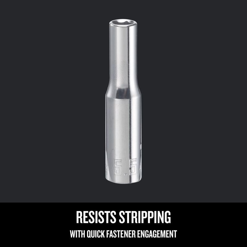 Craftsman 5.5 mm X 1/4 in. drive Metric 6 Point Deep Socket